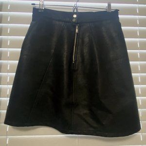 Zara faux leather mini skirt